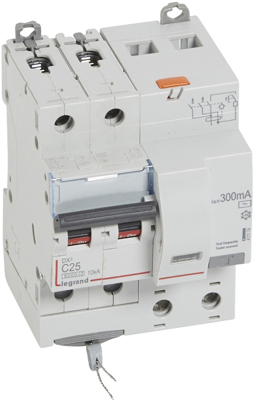 Автомат дифференциального тока АВДТ Legrand DX3 2п 40А 300мА 10,0кА C тип AC